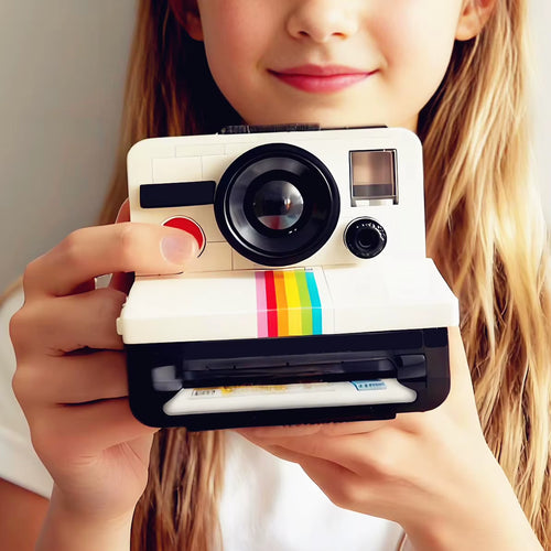 Designer Toys Creative Retro CAMERA Onestep Display Idea MOC-21345 Classic Model Building Blocks Bricks Christmas Gift